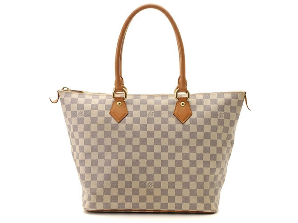 LOUIS VUITTON Saleya Damier Azur White